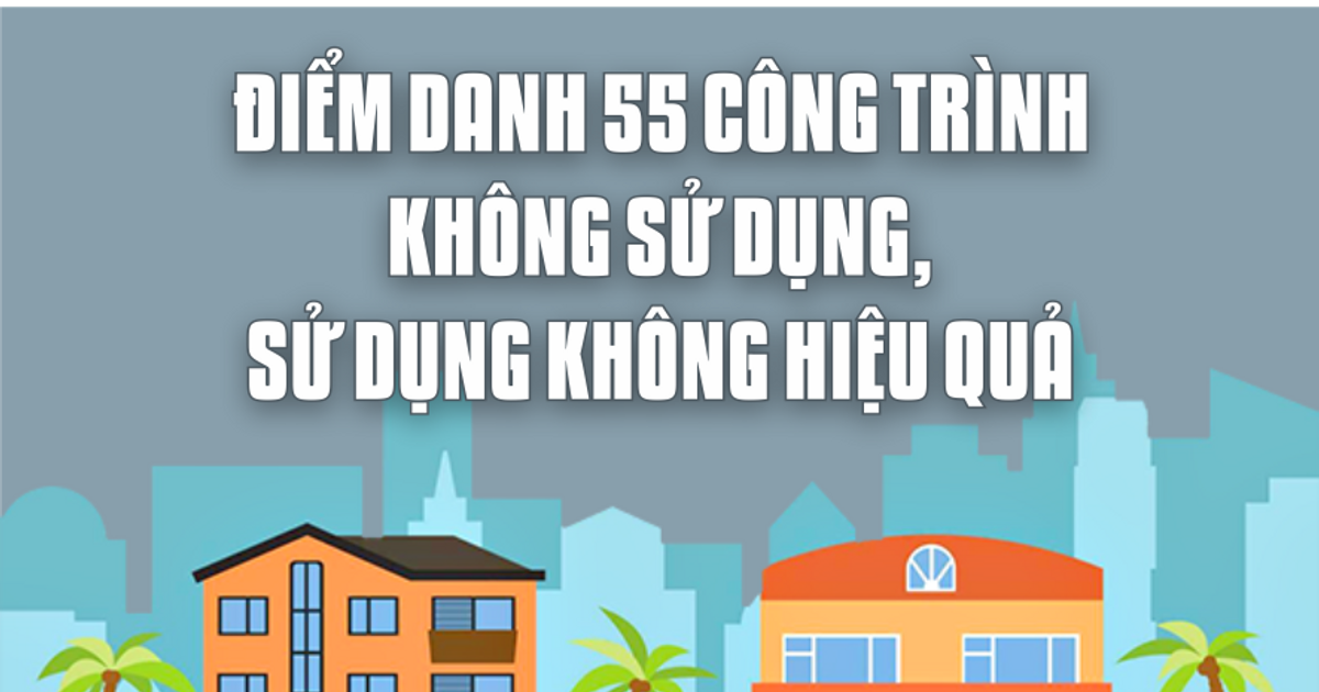 Điểm danh 55 công trình không sử dụng, sử dụng không hiệu quả