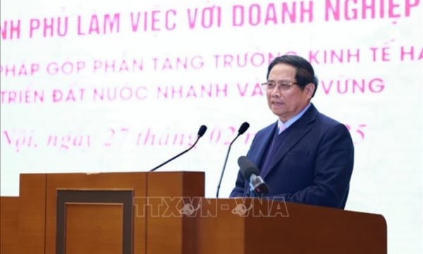 Primer Ministro Pham Minh Chinh: Las empresas estatales promueven el patriotismo, aceleran, avanzan y llegan a la meta junto con todo el país