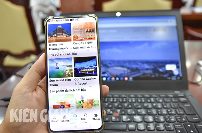 Kien Giang operates mobile App system