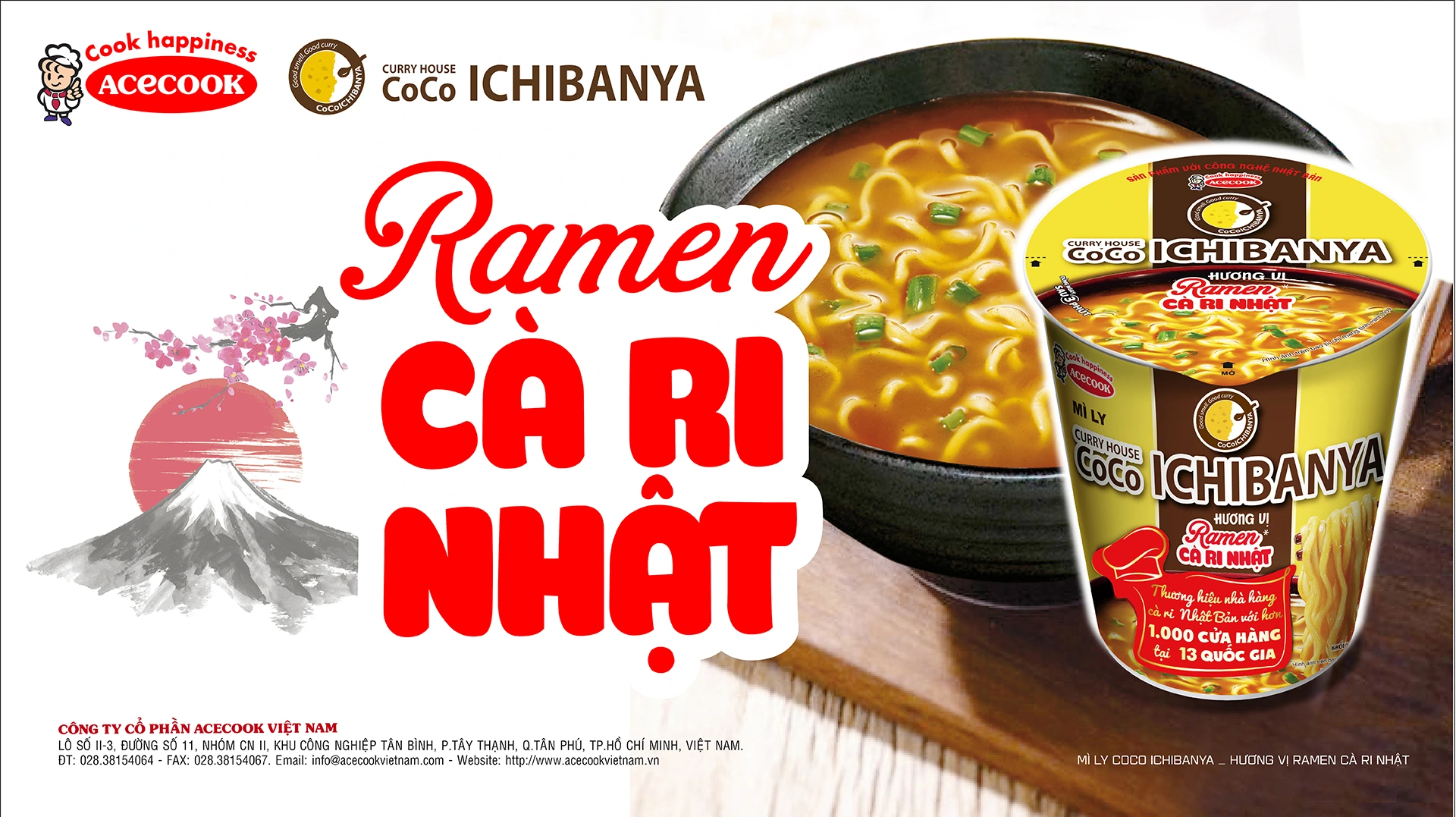 Lanzamiento de los fideos instantáneos Coco Ichibanya de Curry House: ramen de curry japonés