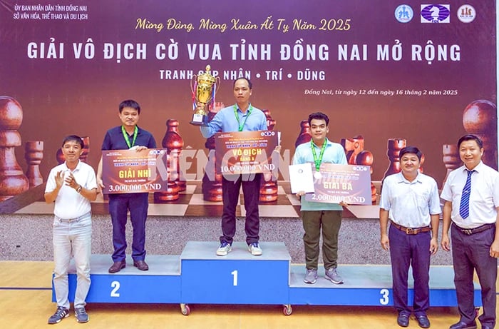 Chess player Vo Thanh Ninh won Group A of the 2025 Dong Nai Provincial Open Chess Championship