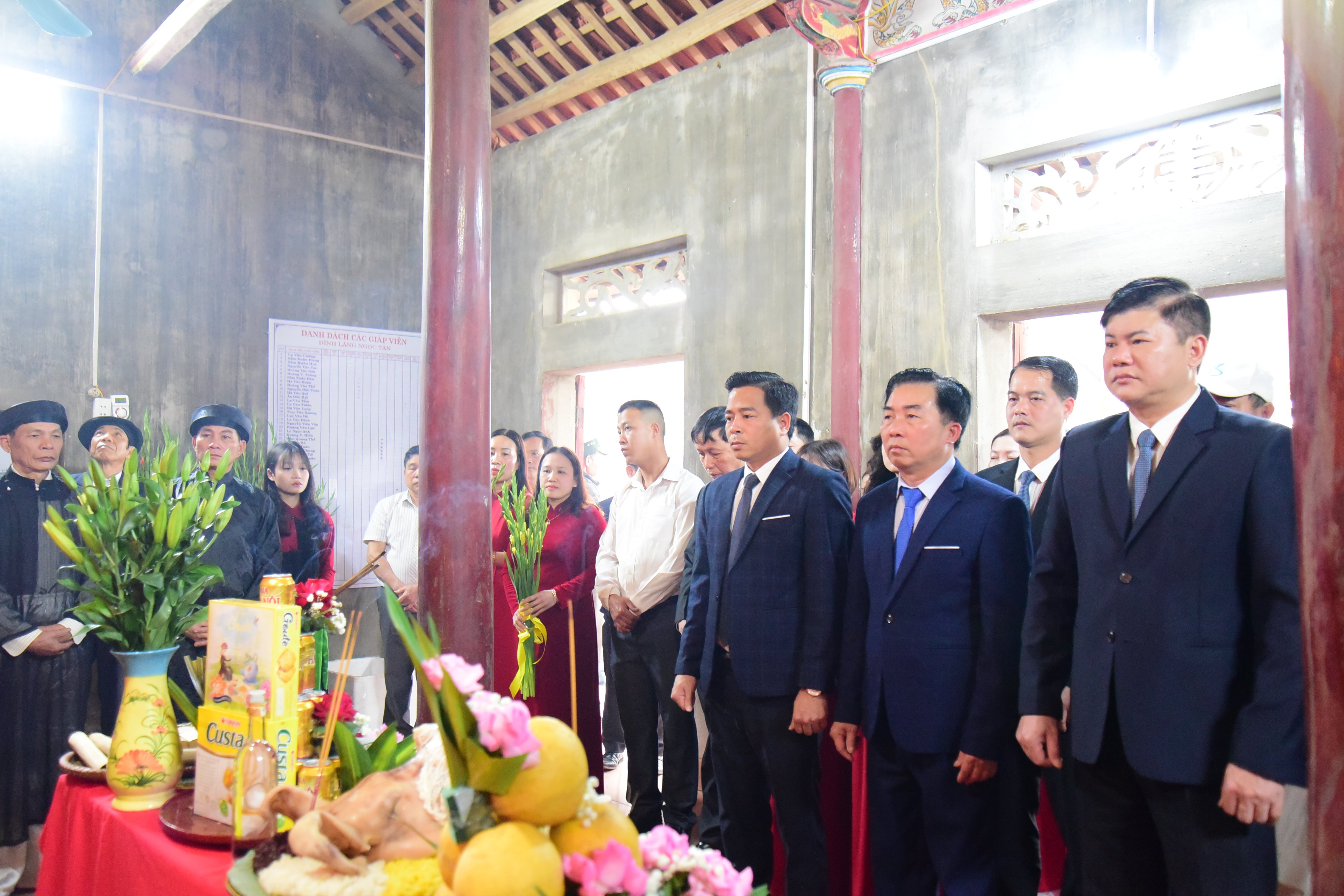 Festival tradicional de la casa comunal de Ngoc Tan, comuna de Ngoc Quan, 2025