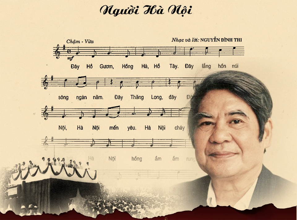 Der Musiker und Dichter Nguyen Dinh Thi und sein Werk Hanoi People.