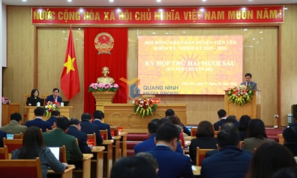 Tien Yen District People's Council passed a resolution on the establishment and reorganization of specialized agencies under the District People's Committee.