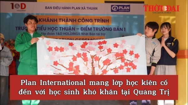 [영상] Plan International, Quang Tri의 불우 학생들에게 견고한 교실 제공