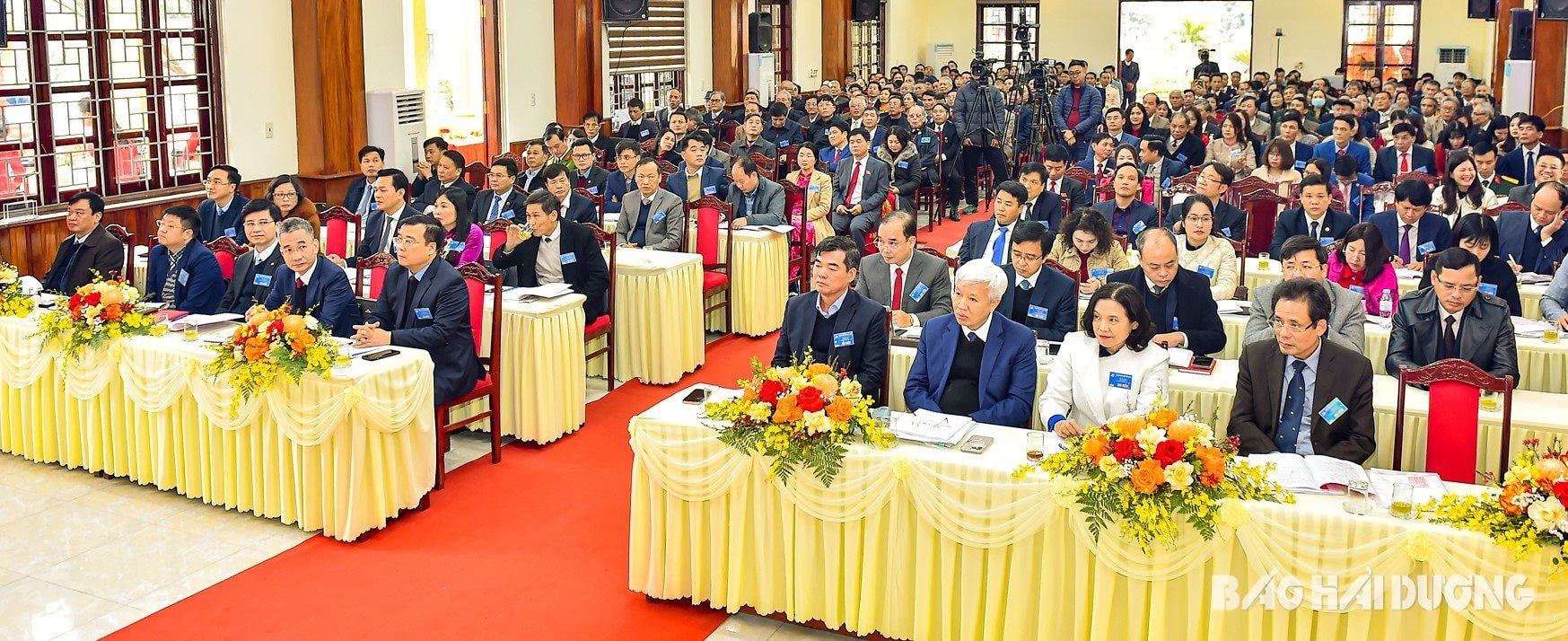 Các đại biểu dự phiên trù bị tại Đại hội đại biểu Đảng bộ xã Cao An lần thứ 25, nhiệm kỳ 2025-2030