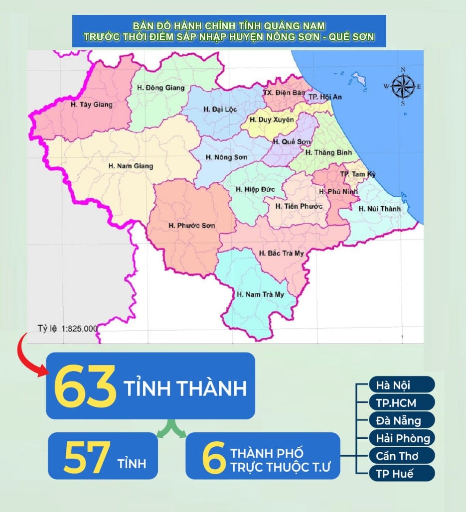 QUANG NAM 1 administrative map