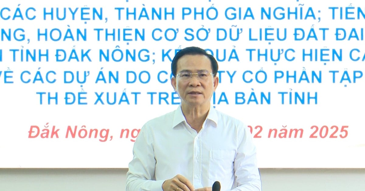 Đắk Nông khẩn trương cập nhật, điều chỉnh quy hoạch sử dụng đất để thúc...