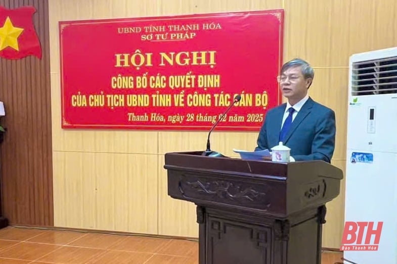 Le camarade Mai Xuan Binh occupe le poste de directeur du département de la justice de Thanh Hoa.