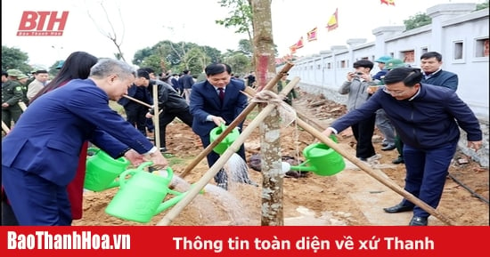 Thị xã Nghi Sơn phấn đấu trồng hơn 200.000 cây xanh dịp Tết trồng cây Xuân Ất Tỵ 