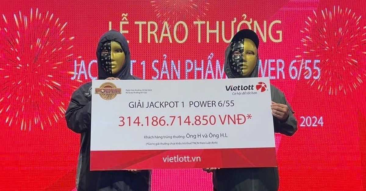 On the 5th day of Tet, a lucky customer won the Jackpot prize of over 152 billion