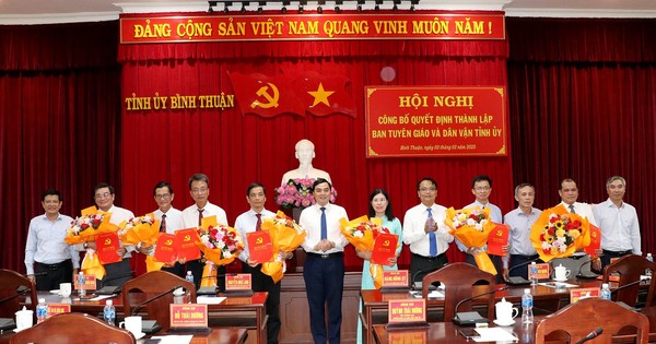 Bình Thuận trao nhiều quyết định luân chuyển, bổ nhiệm cán bộ chủ chốt