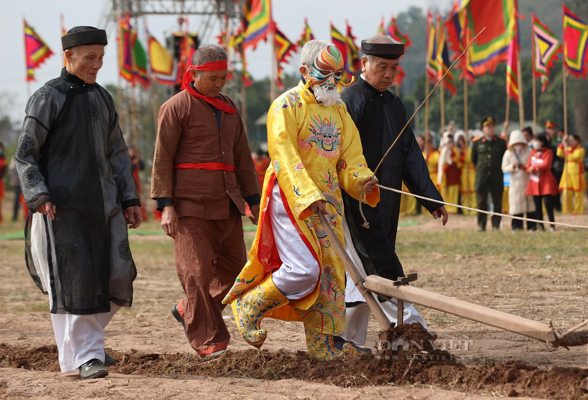 “Vua đi cày” trong lễ hội Tịch Điền đầu năm mới- Ảnh 5.