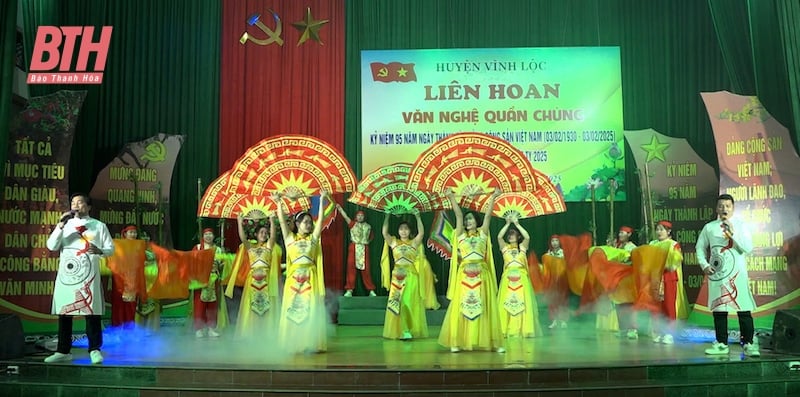 Vĩnh Lộc liên hoan văn nghệ quần chúng mừng Đảng, mừng Xuân