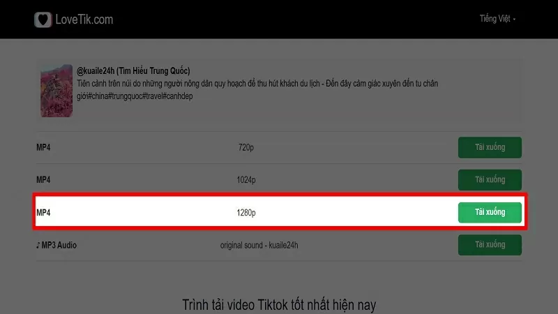 Tải video TikTok không logo về máy tính với vài thao tác đơn giản