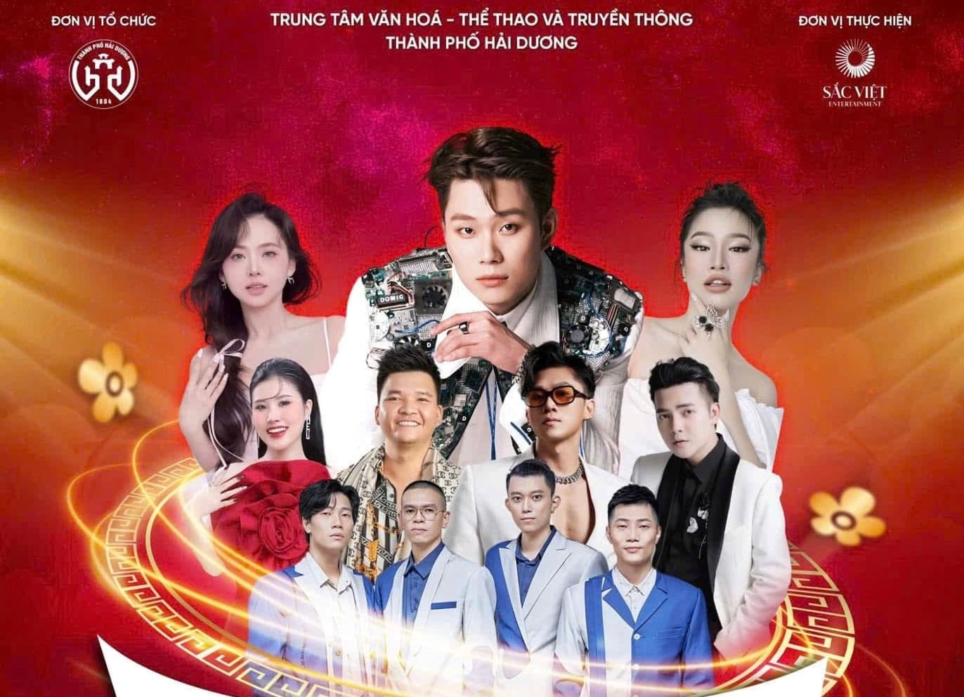 Khu vực tổ chức chương trình live concert Xuân tại phố đi bộ Bạch Đằng (TP Hải Dương) có sức chứa 10.000 người