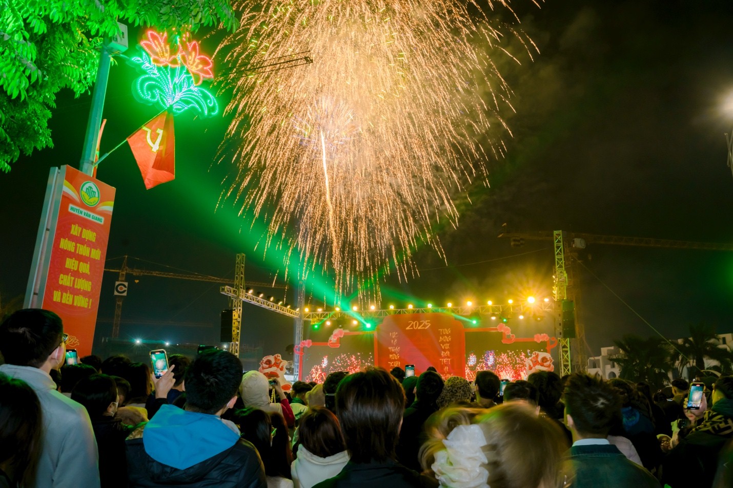 Feuerwerk zu Silvester.