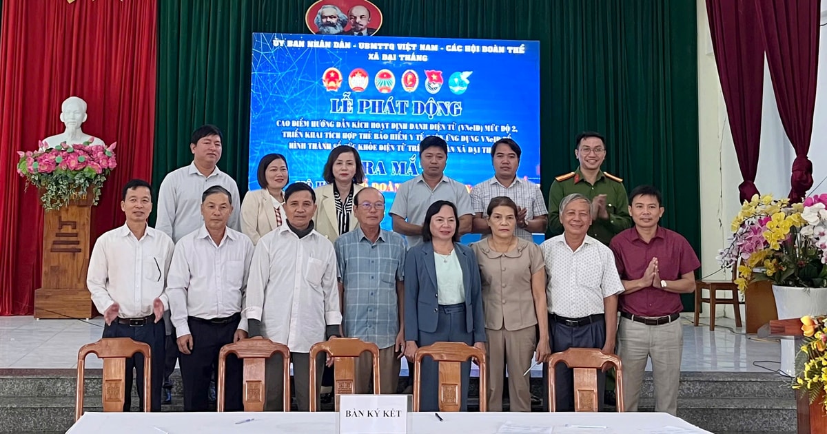 Quang Nam increases the use of utilities through the VNeID application