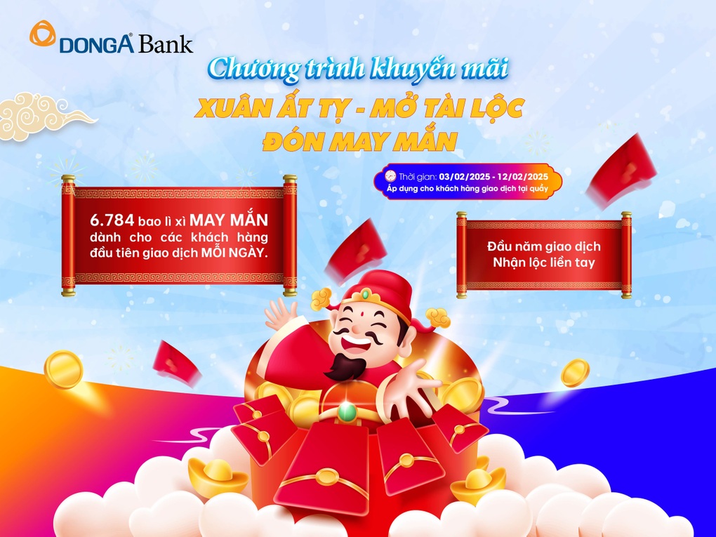 DongA Bank tung chương trình khuyến mãi chào xuân Ất Tỵ - 2