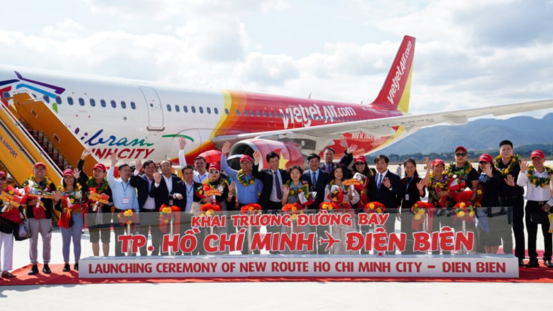 ក្រុមហ៊ុនអាកាសចរណ៍ Vietjet Air បន្តរក្សាជើងហោះហើរ Dien Bien - City។ ហូជីមិញ