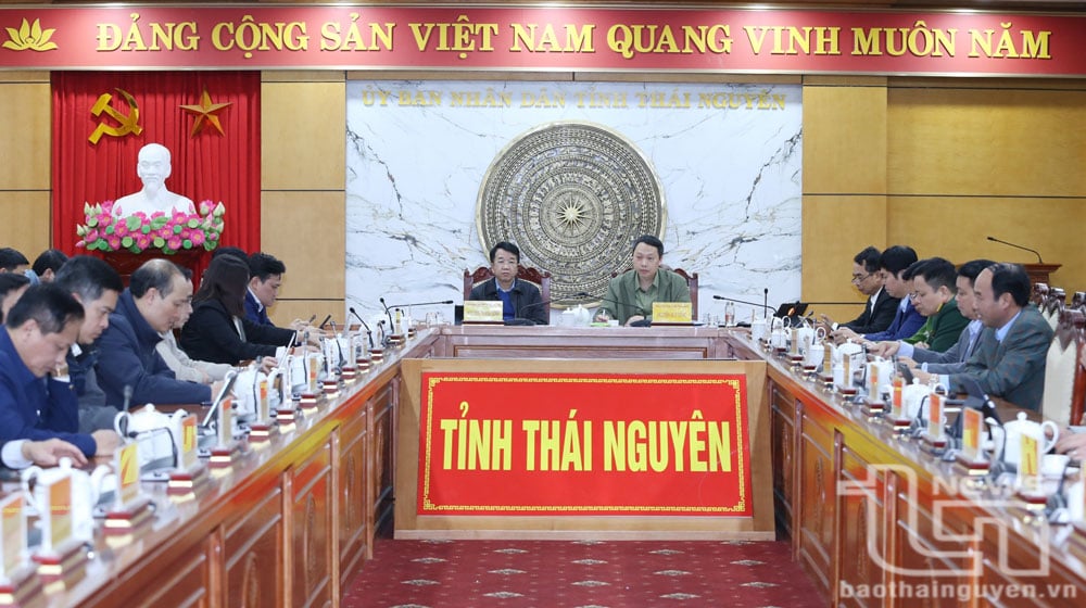 Điểm cầu tỉnh Thái Nguyên.