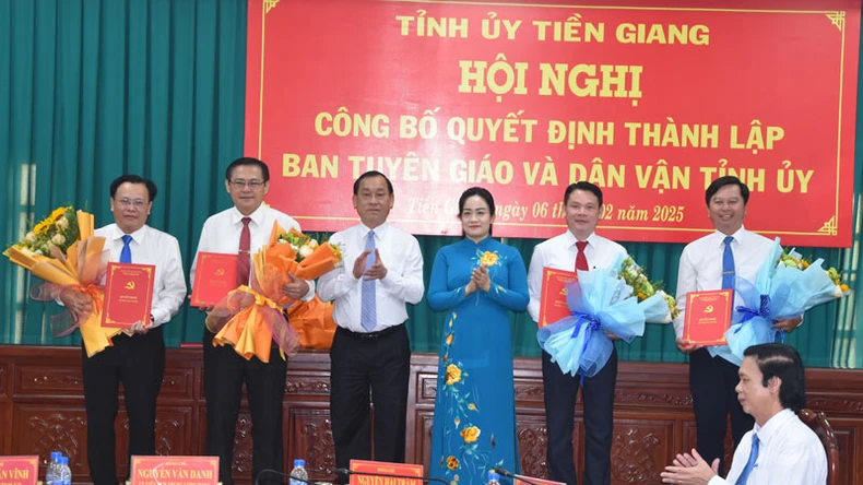 Tiền Giang thành lập Ban Tuyên giáo và Dân vận Tỉnh ủy ảnh 2