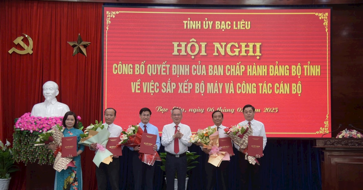 Bạc Liêu công bố Quyết định thành lập Ban Tuyên giáo và Dân vận Tỉnh ủy