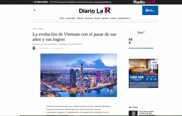 Uruguayan newspaper highlights the diversity and creativity of Vietnamese culture