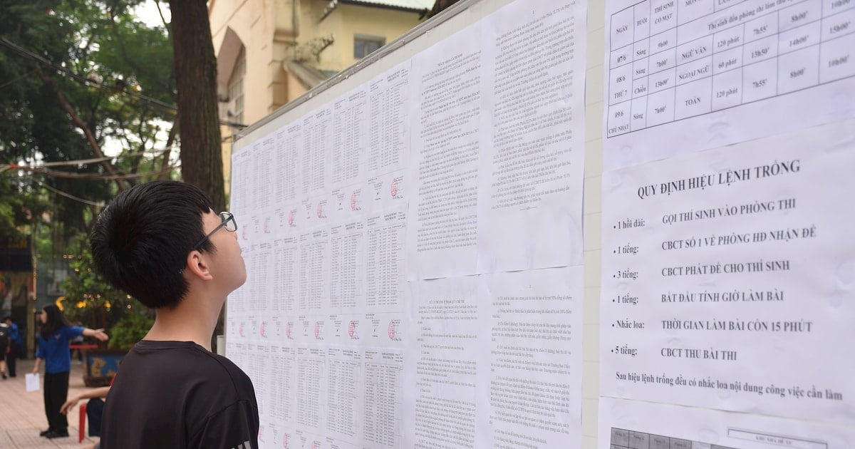 Hanoi anuncia la tercera asignatura de examen para el décimo grado en marzo