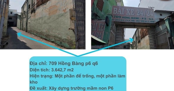 UBND TP HCM chỉ đạo việc quận 6 xin chuyển đất công làm trường học