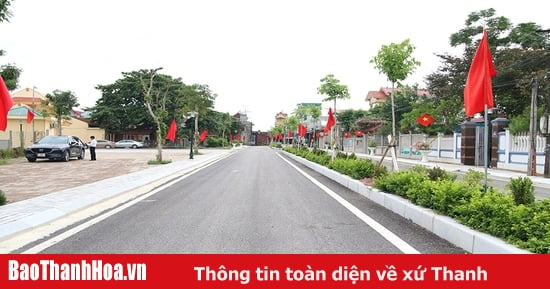 Thiệu Hóa có thêm 1 xã được công nhận đạt tiêu chí đô thị loại V