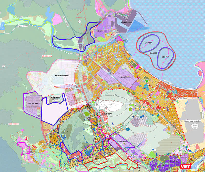 Les emplacements prévus à Da Nang comme zones franches comprennent une zone gagnée sur la mer de plus de 1 000 hectares.