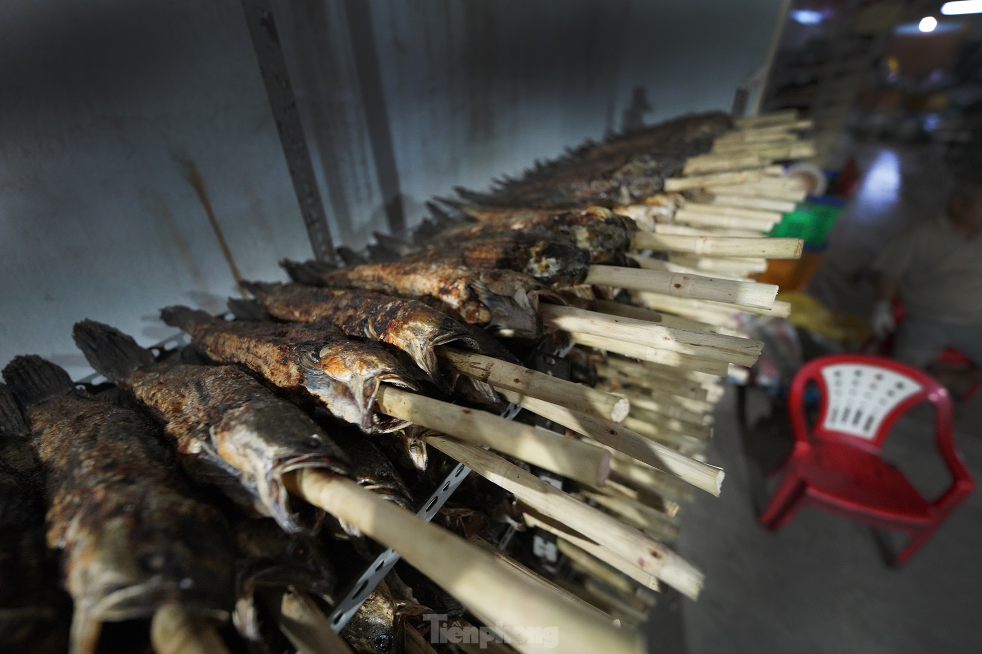 Spending the night in the 'capital' of grilled snakehead fish on God of Wealth's day photo 14