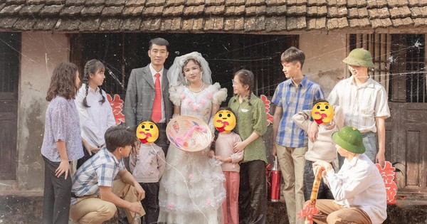 The 'old' wedding photos of a teacher in Bac Giang suddenly became a 'hot hit' and received many compliments.