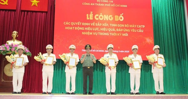 Ho Chi Minh City Police announced a new operating apparatus, streamlined to 33 focal points.