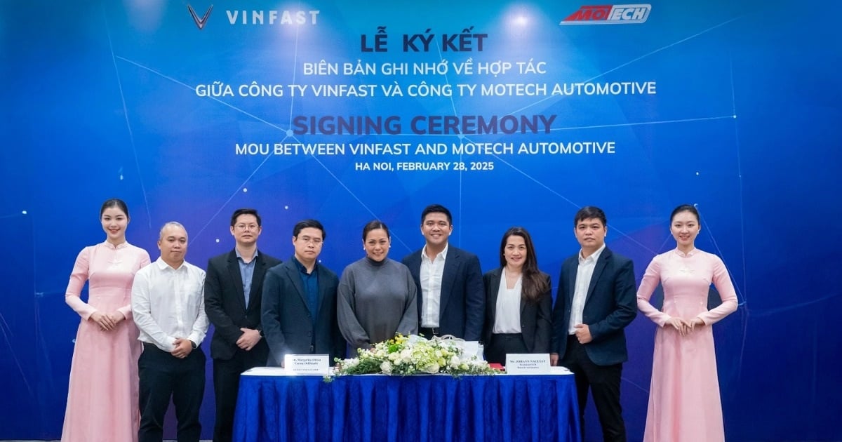 VinFast signed a memorandum of understanding with Motech