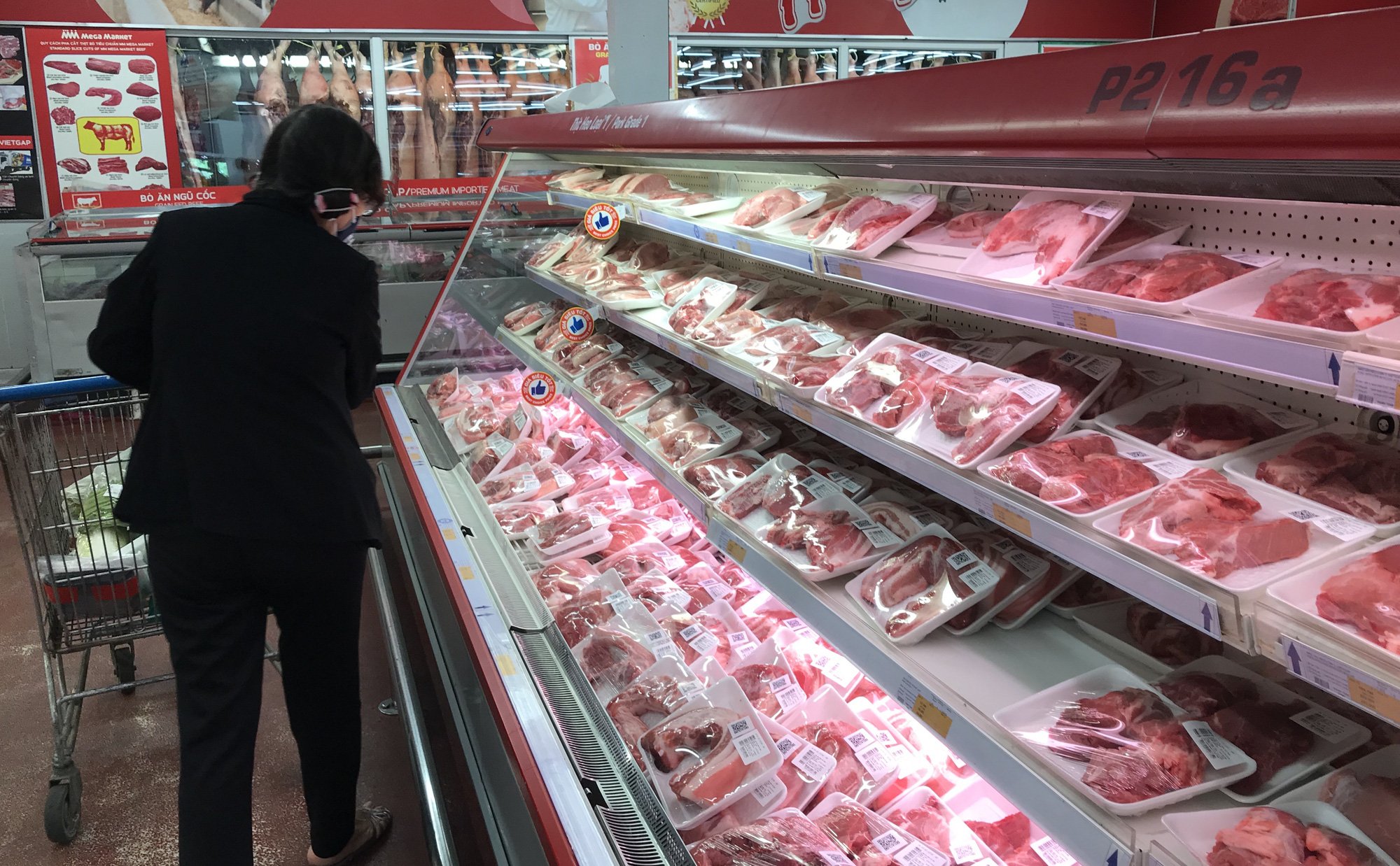 Schweinefleischpreis heute 282 Ha Hien verkauft magere Schweineschulter für 113.000 VND/kg