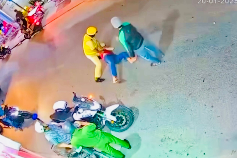 Información sobre el vídeo en el que la policía de tráfico atropella a un hombre en la ciudad de Ho Chi Minh