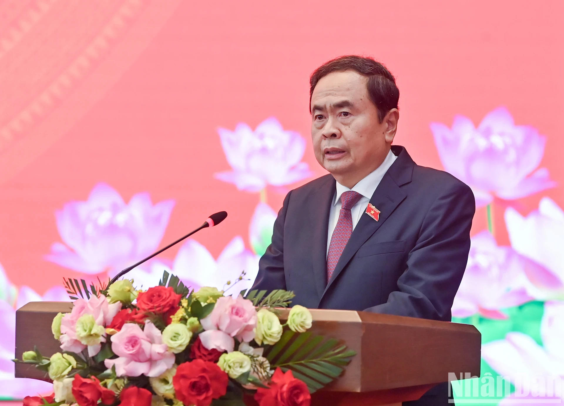 Secretary of the National Assembly Party Committee, Chairman of the National Assembly Tran Thanh Man delivered a speech assigning tasks to Party Committees.