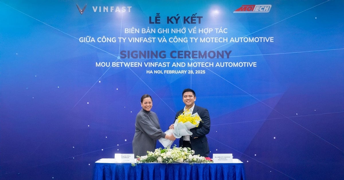 شركة VinFast توقع مذكرة تفاهم مع شركة Motech بشأن الاستغلال