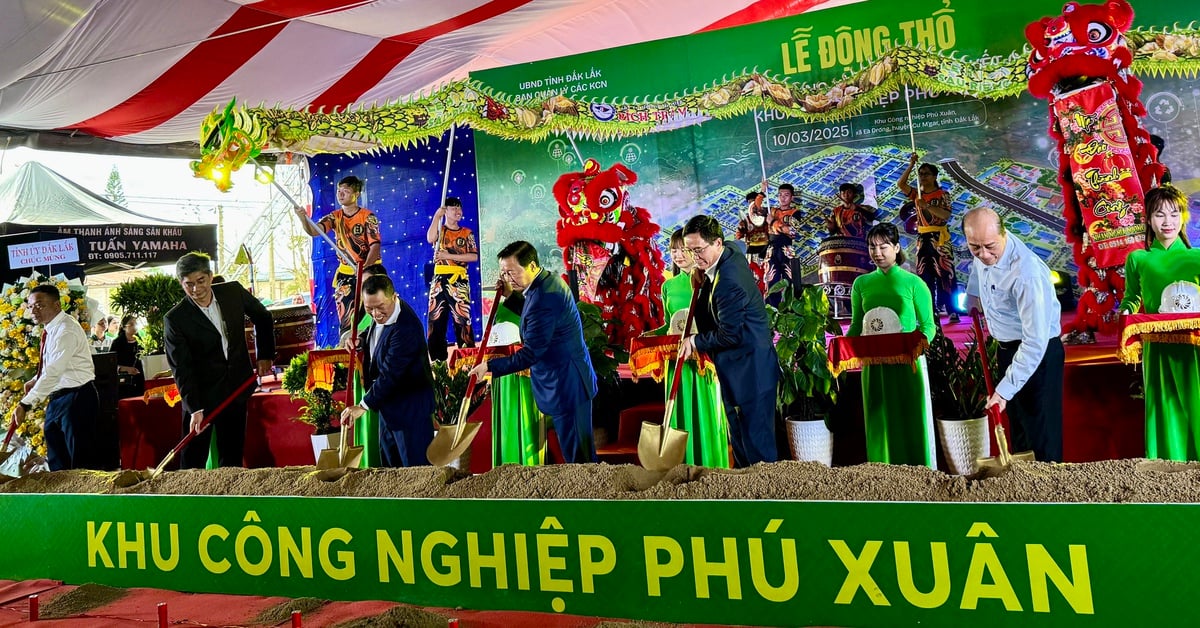 Phó thủ tướng động thổ khu công nghiệp hơn 300ha ở Đắk Lắk