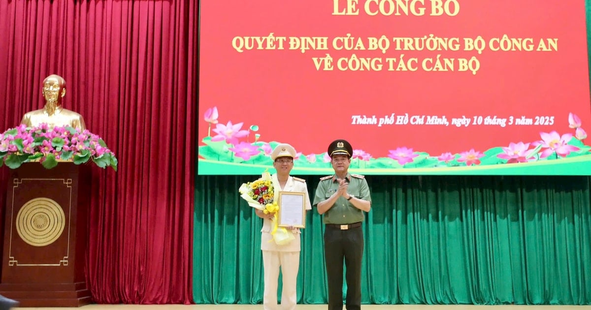 Das Ministerium für öffentliche Sicherheit ernannte Herrn Tran Hong Minh zum stellvertretenden Direktor der Polizeibehörde von Ho-Chi-Minh-Stadt.