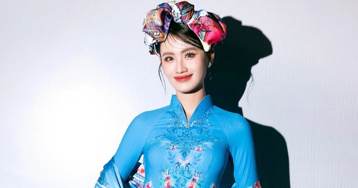 Miss Ý Nhi wears unique design at Ao Dai Festival in Ho Chi Minh City