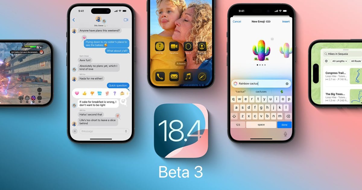 Apple lanza la versión beta 3 de iOS 18.4