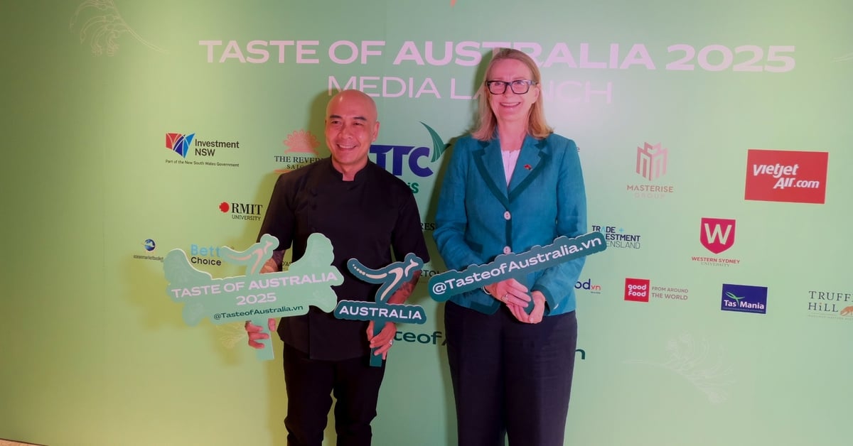 Announcing the 'Taste of Australia 2025' program in Ho Chi Minh City, promoting Vietnam - Australia connection