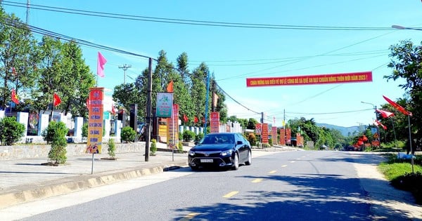 New rural area of ​​Quang Nam, a livable village in a commune of Que Son district, which commune is that?