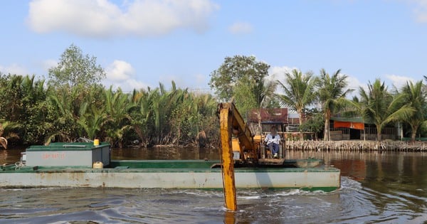 Dragado del estuario de Cai Doi Vam con 30 mil millones de dongs provenientes de la socialización