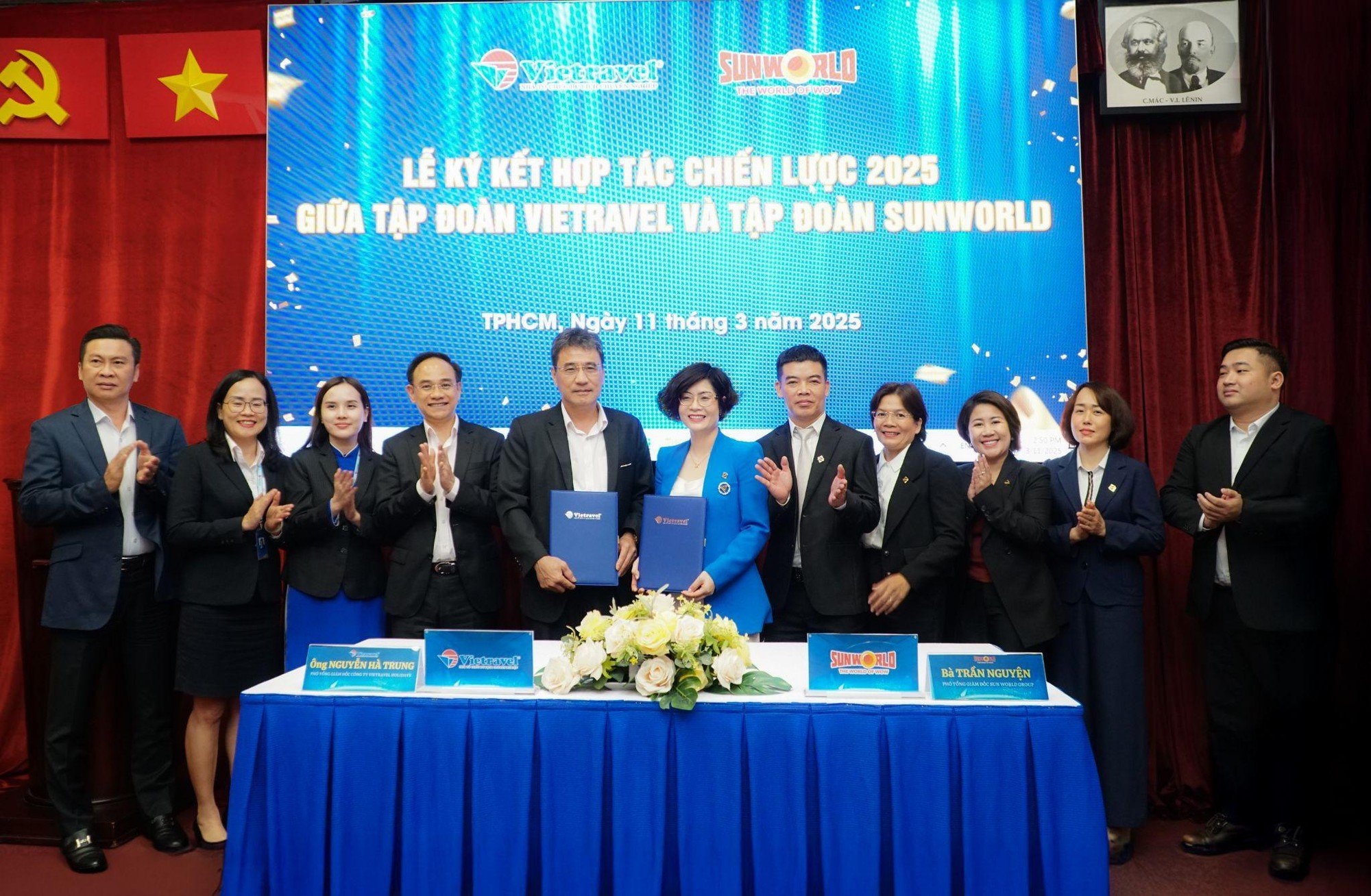 Tập đoàn Vietravel ký kết hợp tác chiến lược toàn diện cùng Sun World Group mở rộng hệ sinh thái du lịch, giải trí đẳng cấp - Ảnh 1.