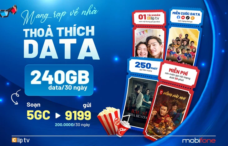 Bring the cinema home, surf the internet with unlimited data