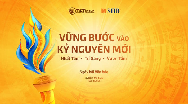 เจ้าหน้าที่และพนักงานของ SHB และ T&T Group จำนวน 15,000 คน จะมารวมตัวกันที่สนามกีฬามีดิ่ญเพื่อจัดเทศกาลวัฒนธรรม "ซูเปอร์อีเวนท์"